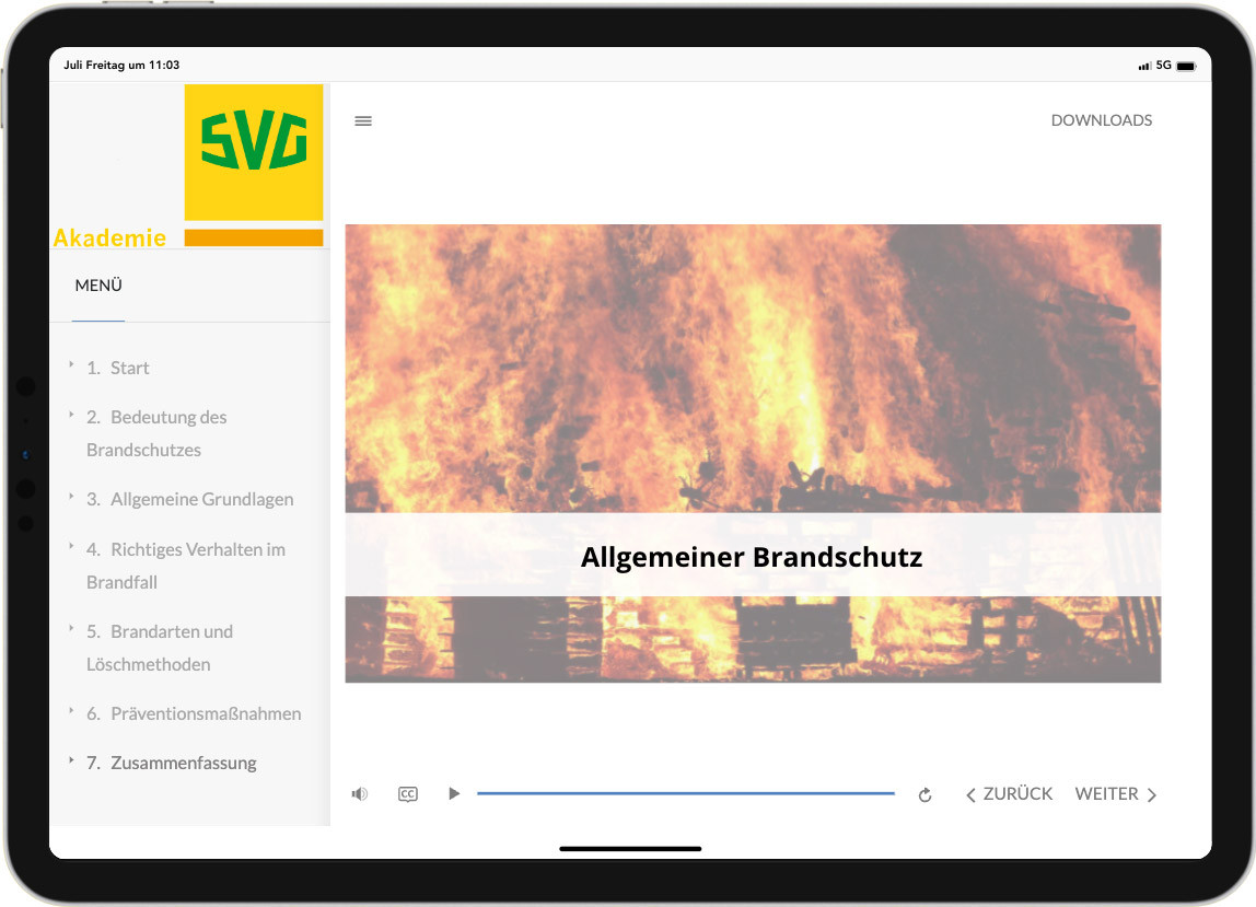 Brandschutzunterweisung für Mitarbeiter