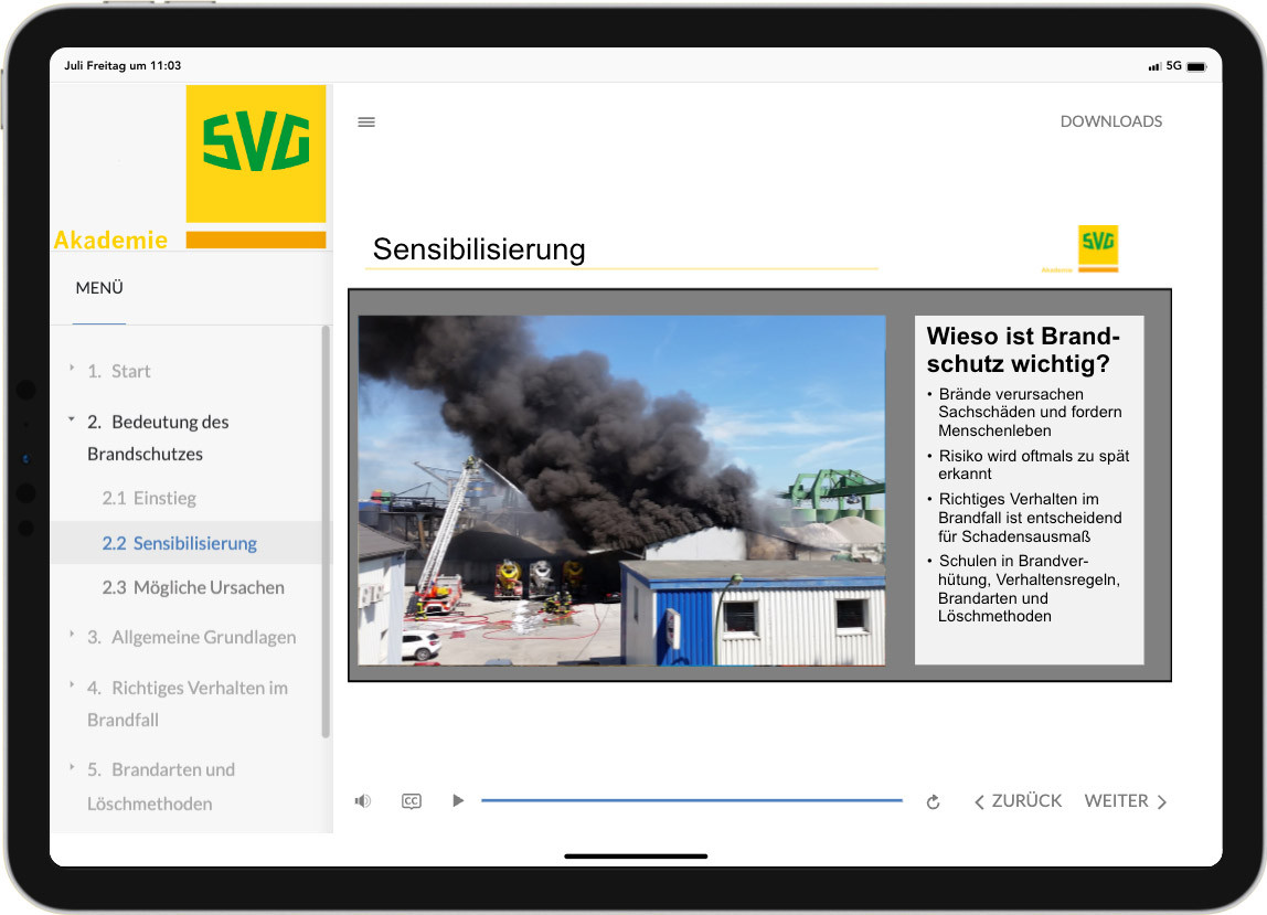 Brandschutzunterweisung Sensibilisierung